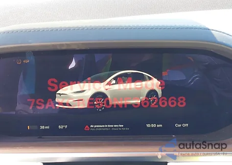 2022 Tesla Model X Dual Motor All-Wheel Drive z USA, uszkodzony, nr VIN 7SAXCBE50NF362668